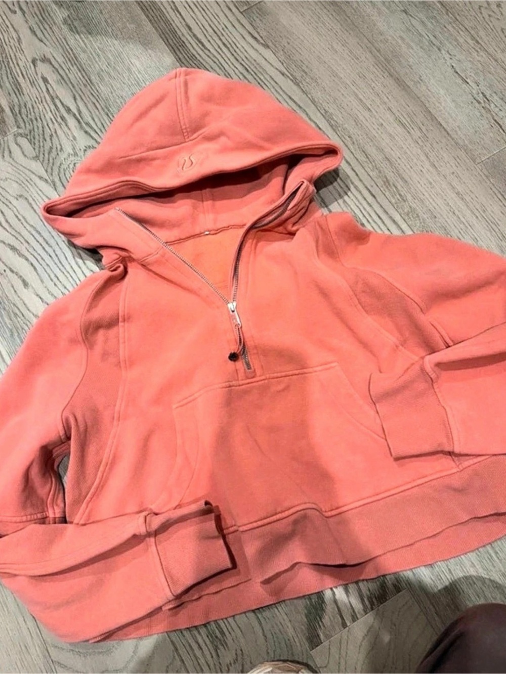 Lululemon Scuba Oversized Half-Zip Hoodie Coral Pink